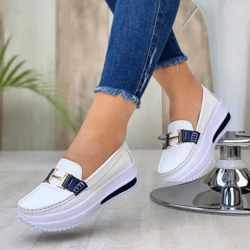 Women Round Toe Casual Walking Shoes