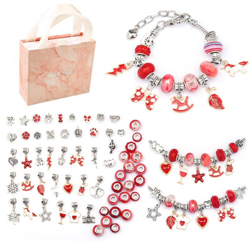 63pcs DIY Crystal Bracelet Set For Girls Christmas Gifts