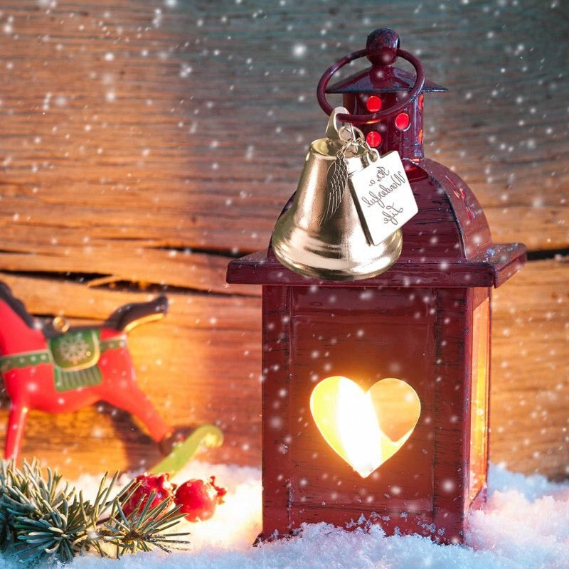 🎄Christmas Tree Memorial Ornaments Angel Wings Bell Pendant Hanging Decoration