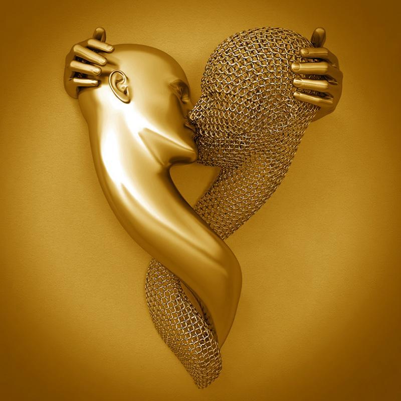 Love Heart 3D Effect Wall Art Painting