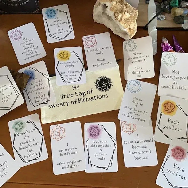 🎁Funny Affirmation Card Gift Made with Coated Paper (set of 16pcs)