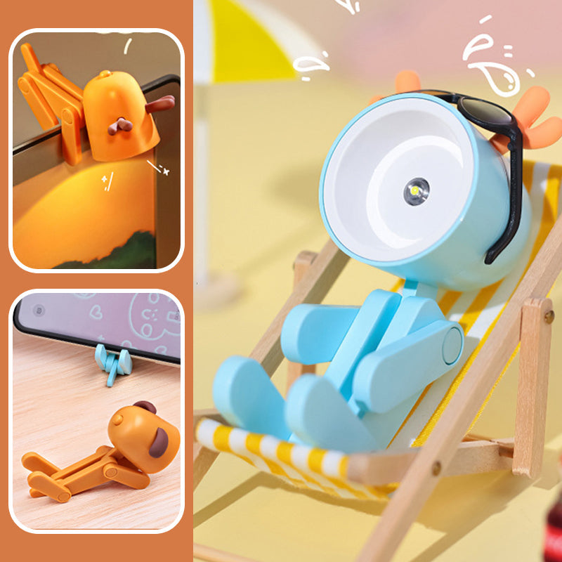 LED Cute Pet Night Light Decorative Ornament Gift Portable Mini Phone Holder Creative Led Desk Lamp