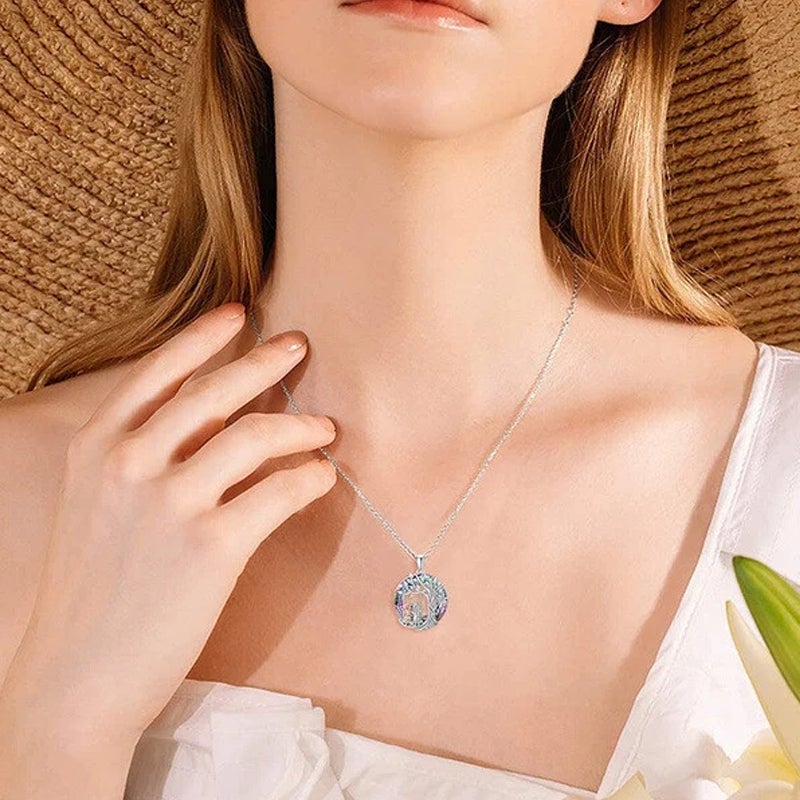 Tree of Life Sister on the Swing Necklace - Thank You for Being My Unbiological Sister