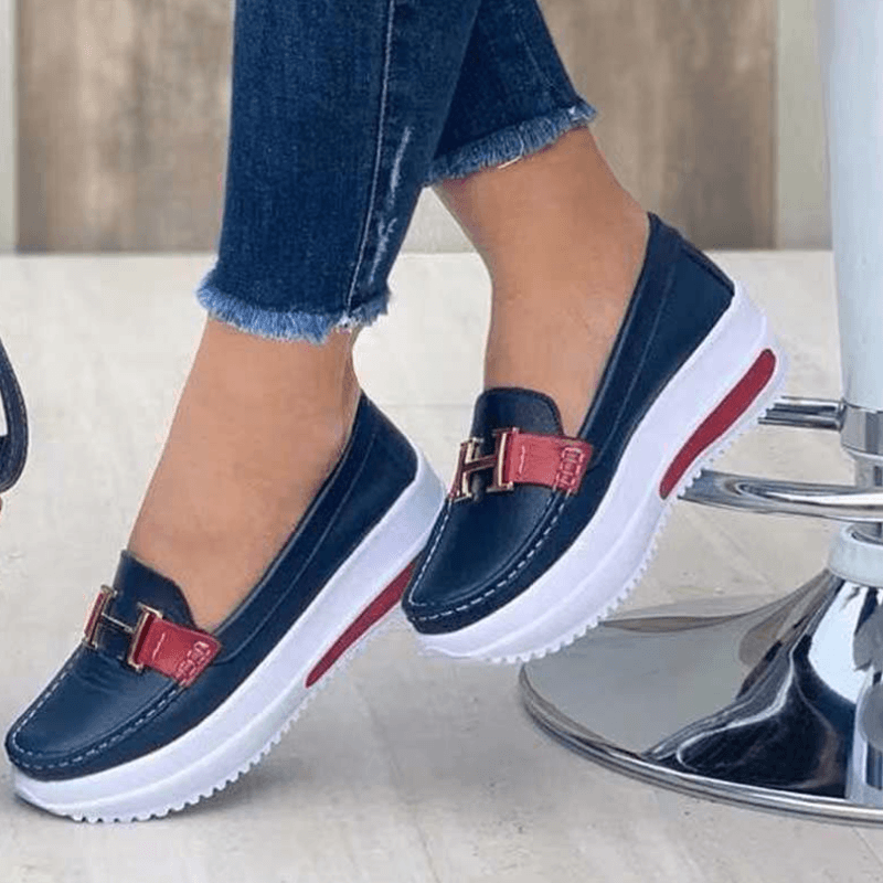 Women Round Toe Casual Walking Shoes