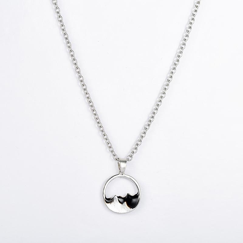 Sunrise & Sunset Montain Couple Necklaces