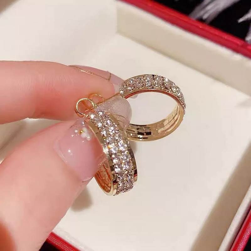 Sparkly Small Hoop Earrings