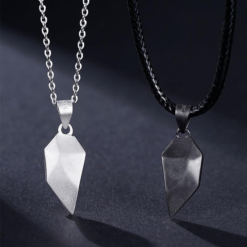 Couple Heart Stitching Necklace