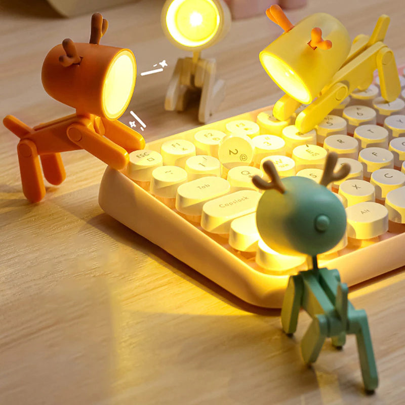 LED Cute Pet Night Light Decorative Ornament Gift Portable Mini Phone Holder Creative Led Desk Lamp