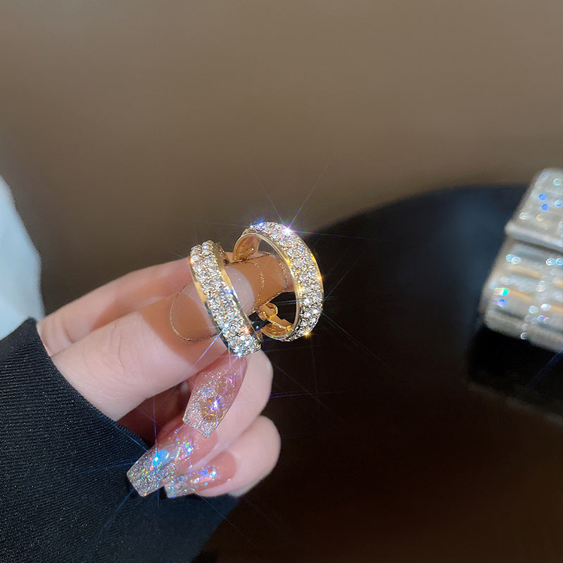 Sparkly Small Hoop Earrings