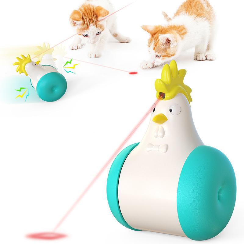 Electric Voice Tumbler Chick Laser Infrared Cat Toy