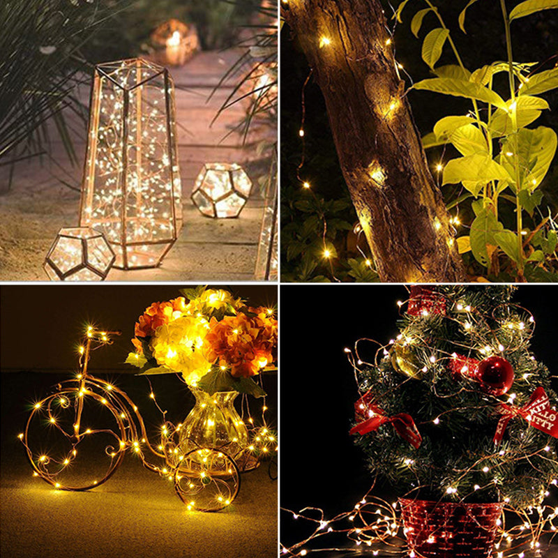 USB Remote Control Copper Wire Light String for Holiday Decoration