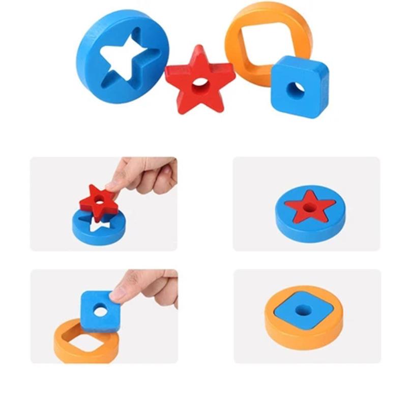 Educational Tower of Matching Building Blocks Toy | Christmas Gifts