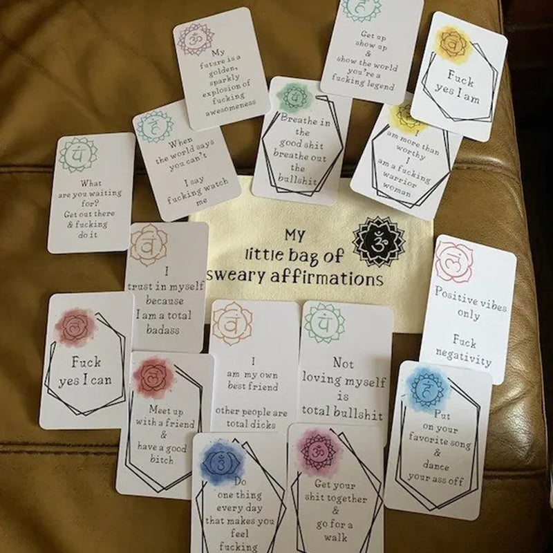 🎁Funny Affirmation Card Gift Made with Coated Paper (set of 16pcs)