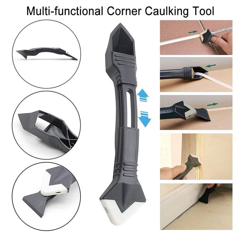3 IN 1 SILICONE CAULKING TOOLS（STAINLESS STEELHEAD）