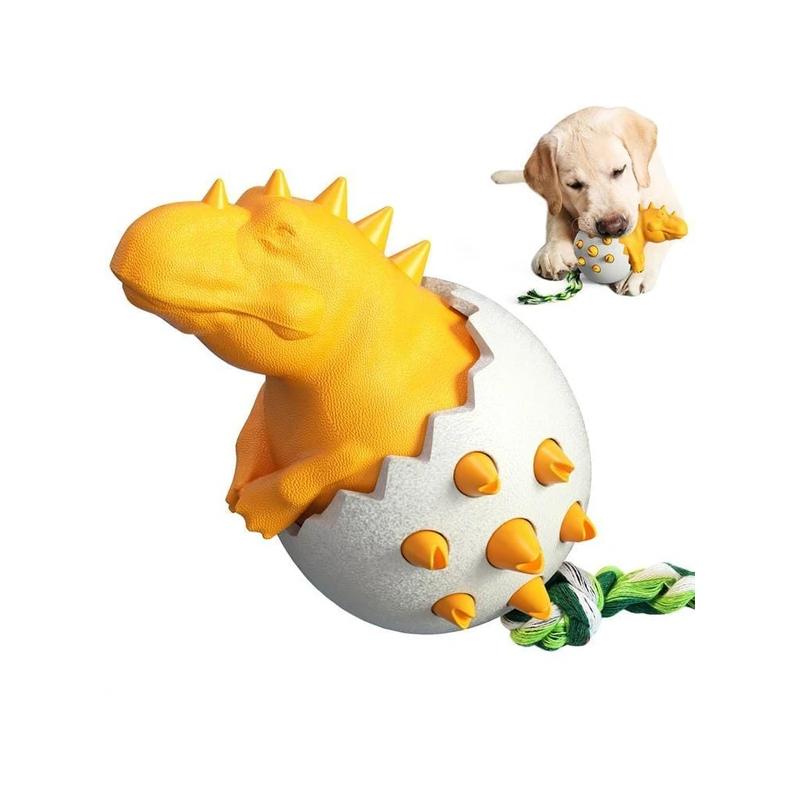 Dinosaur Eggs Dog Chew Toys Durable Puppy Molar Stick