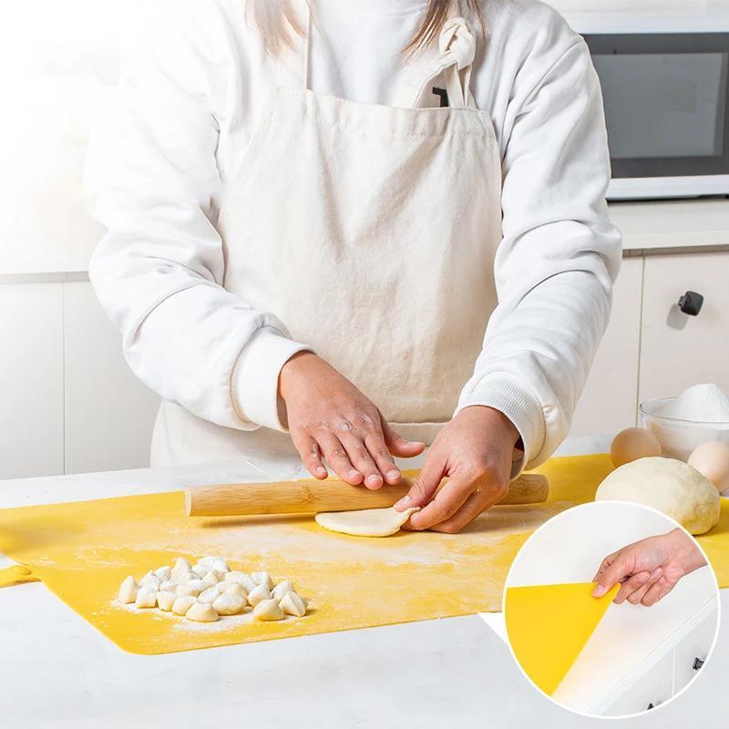 Extra Large Kitchen Tools Silicone Roll-Up Pastry Mat With Measurements
