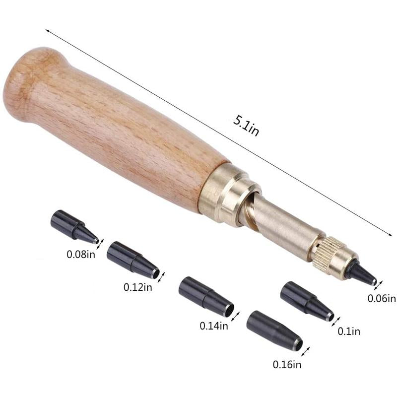 DIY Leather Punch Rotary Punch Automatic Hole Puncher Craft Tool