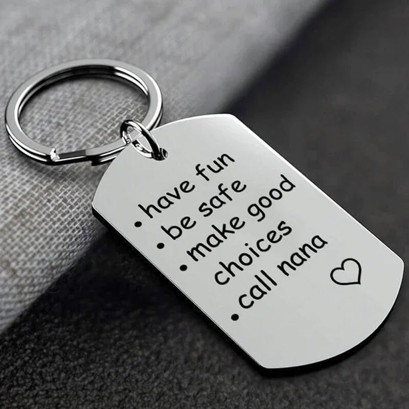 Reminder To Do Things Stainless Steel Keychain