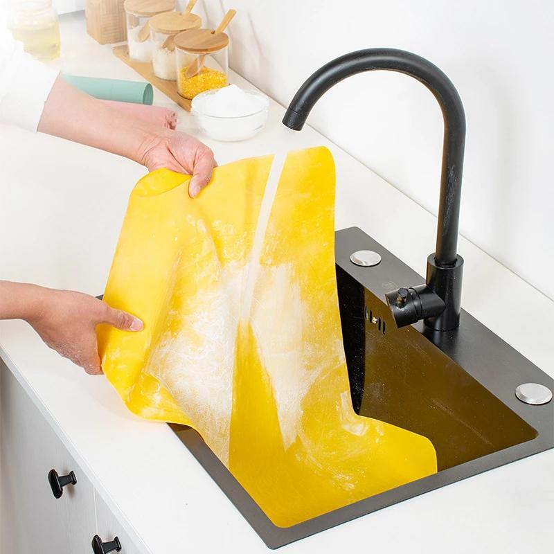 Extra Large Kitchen Tools Silicone Roll-Up Pastry Mat With Measurements
