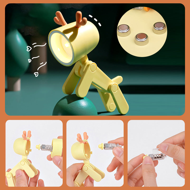 LED Cute Pet Night Light Decorative Ornament Gift Portable Mini Phone Holder Creative Led Desk Lamp