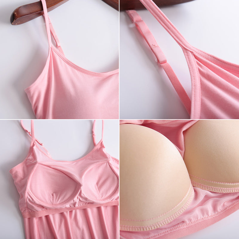 Women’s Tank Top with Built in Removable Bra