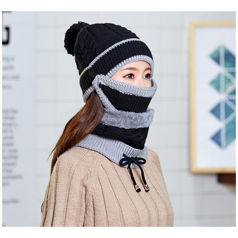 Women's Winter Set - Mask, Hat, Scarf