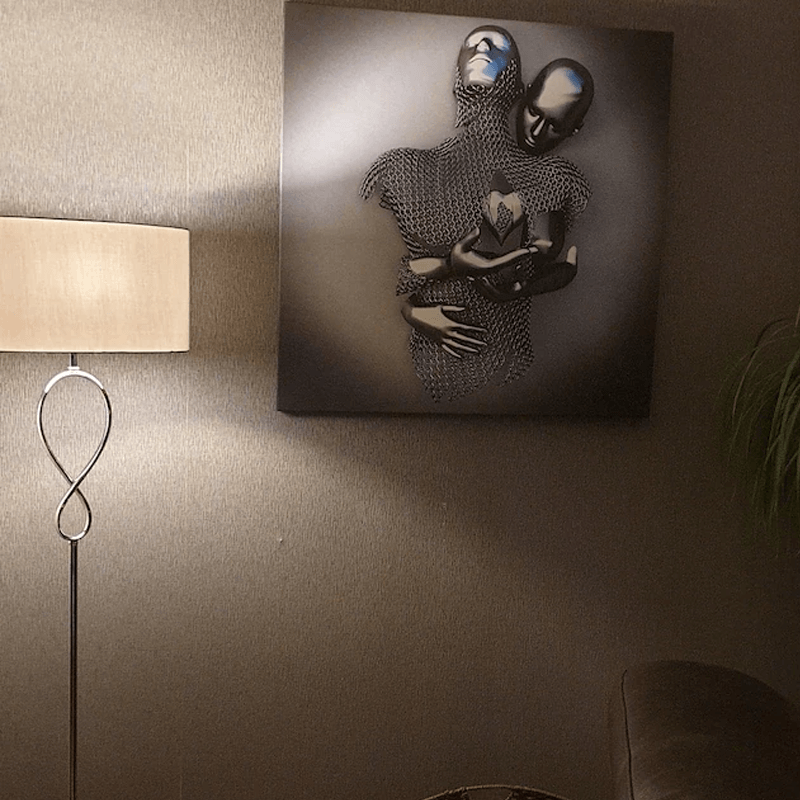 Love Heart 3D Effect Wall Art Painting