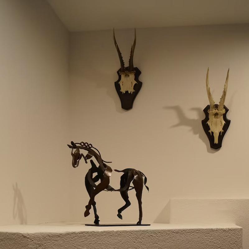 Handmade Metal Horse Sculpture "Adonis"