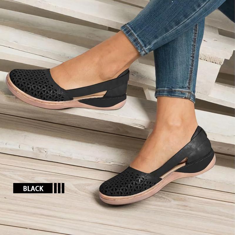 Woman Round-toe Hollow-out Breathable Sandals