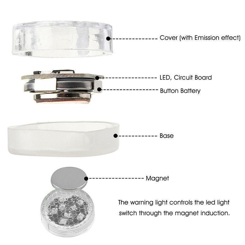Universal Car Door led Opening Warning Signal Light (2pcs)🌟BUY MORE SAVE MORE🌟