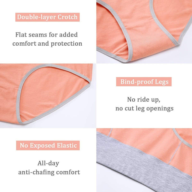 Ladies High Waist Knickers Plus Size Cotton Briefs