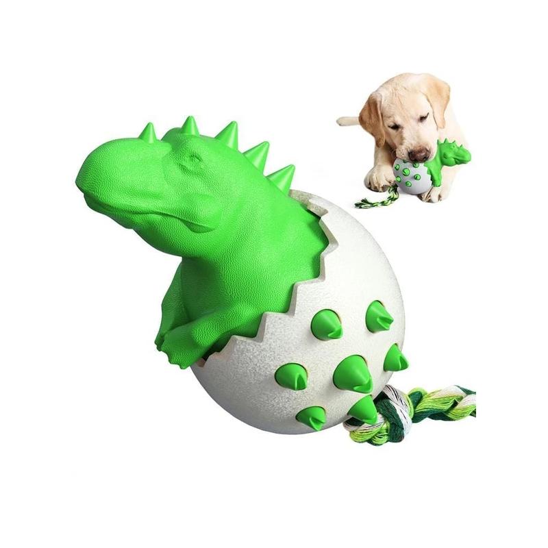 Dinosaur Eggs Dog Chew Toys Durable Puppy Molar Stick