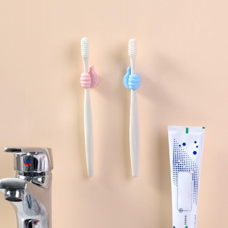 Creative Self-Adhesive Thumb-up Shape Wall Hooks, Adhesive Small Hand Hooks
