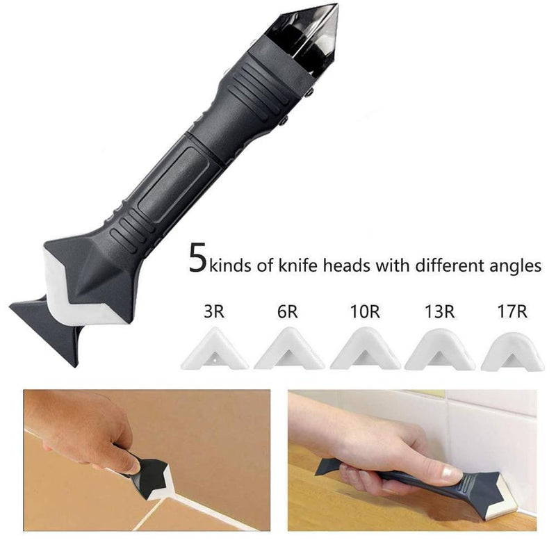 3 IN 1 SILICONE CAULKING TOOLS（STAINLESS STEELHEAD）