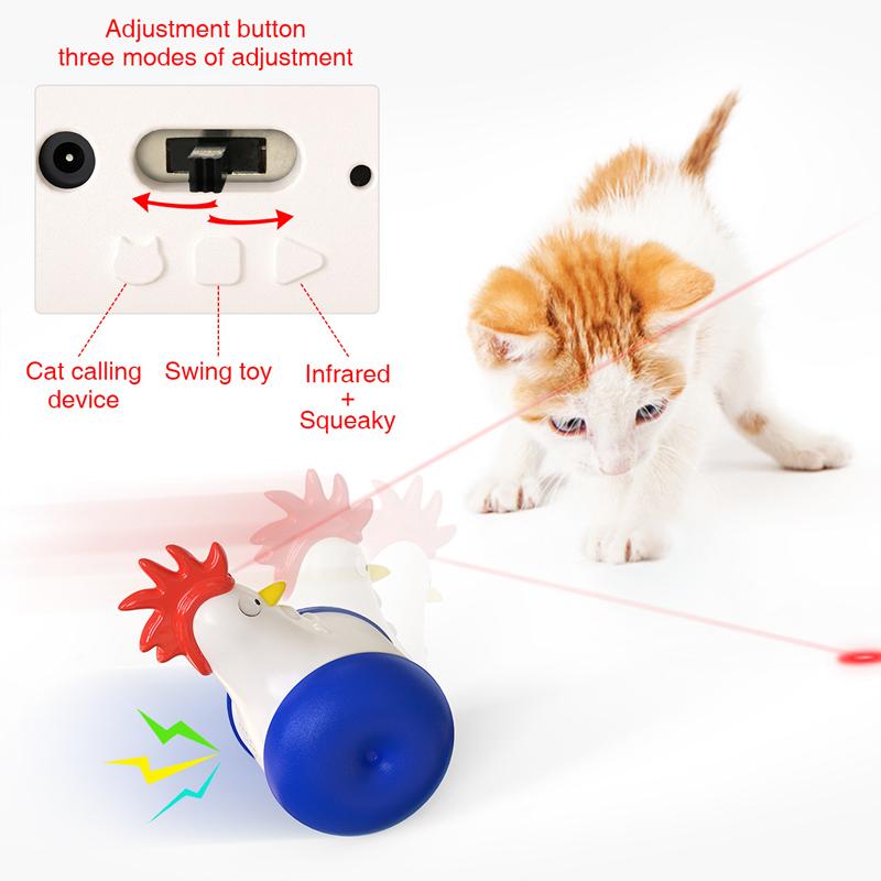 Electric Voice Tumbler Chick Laser Infrared Cat Toy