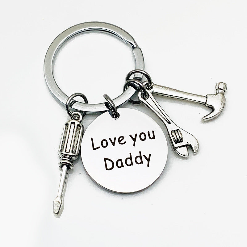 Novelty Handyman Repair Tool Charm Keychain - Gift for Father's Day