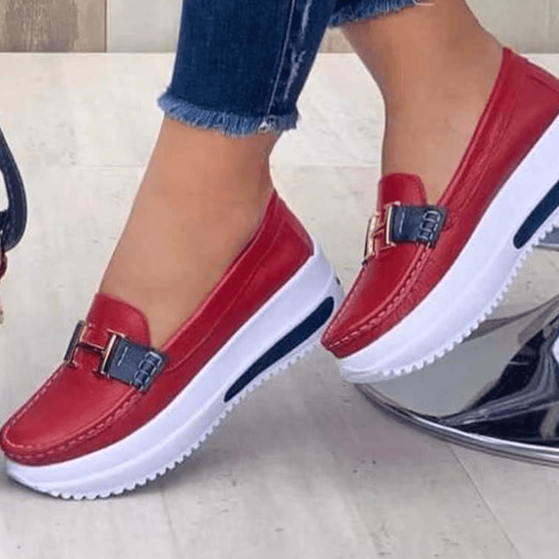 Women Round Toe Casual Walking Shoes