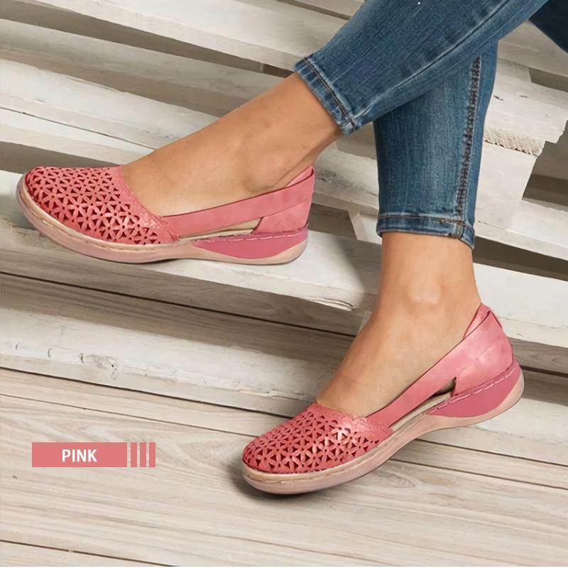 Woman Round-toe Hollow-out Breathable Sandals