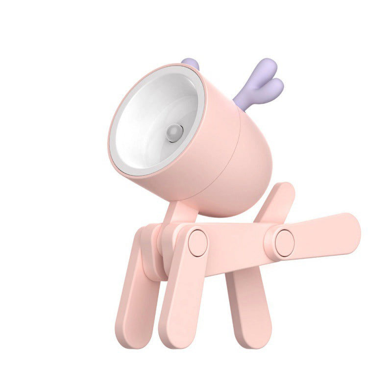 LED Cute Pet Night Light Decorative Ornament Gift Portable Mini Phone Holder Creative Led Desk Lamp