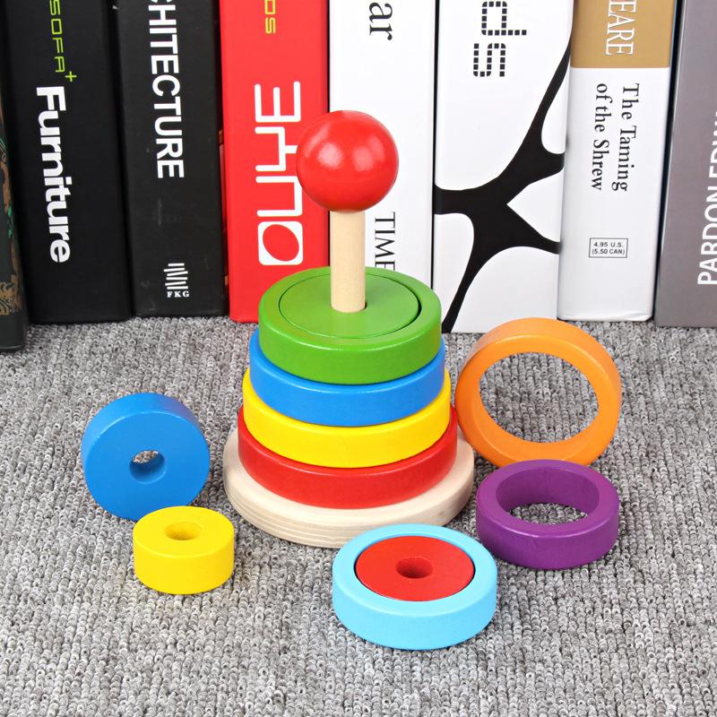 Educational Tower of Matching Building Blocks Toy | Christmas Gifts