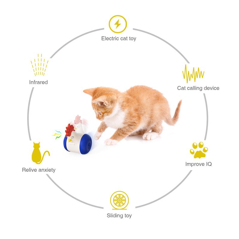 Electric Voice Tumbler Chick Laser Infrared Cat Toy