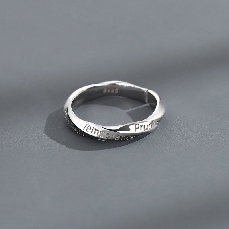 Vintage Design Men's Rings - Engraved 7 Deadly Sins / 7 Virtues