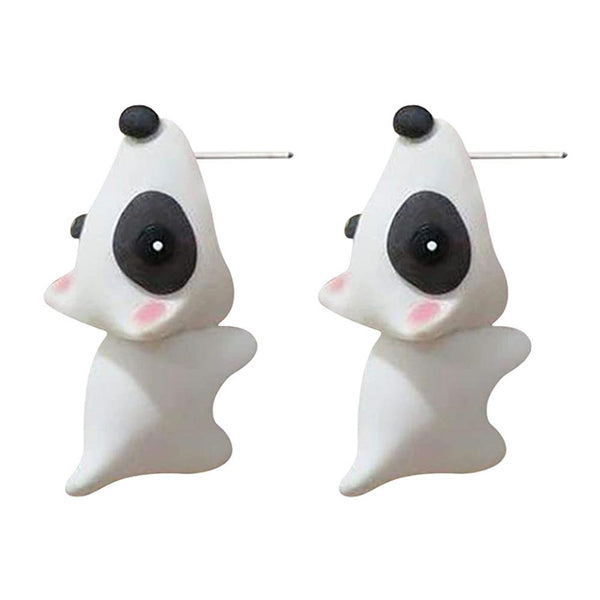 Cute Animal Bite Earrings Cartoon Soft Clay Animal Stud Earrings