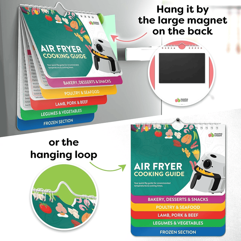 ✨Flash Sale-Up to 50% Off✨Air Fryer Cheat Sheet Magnets Cooking Guide Booklet
