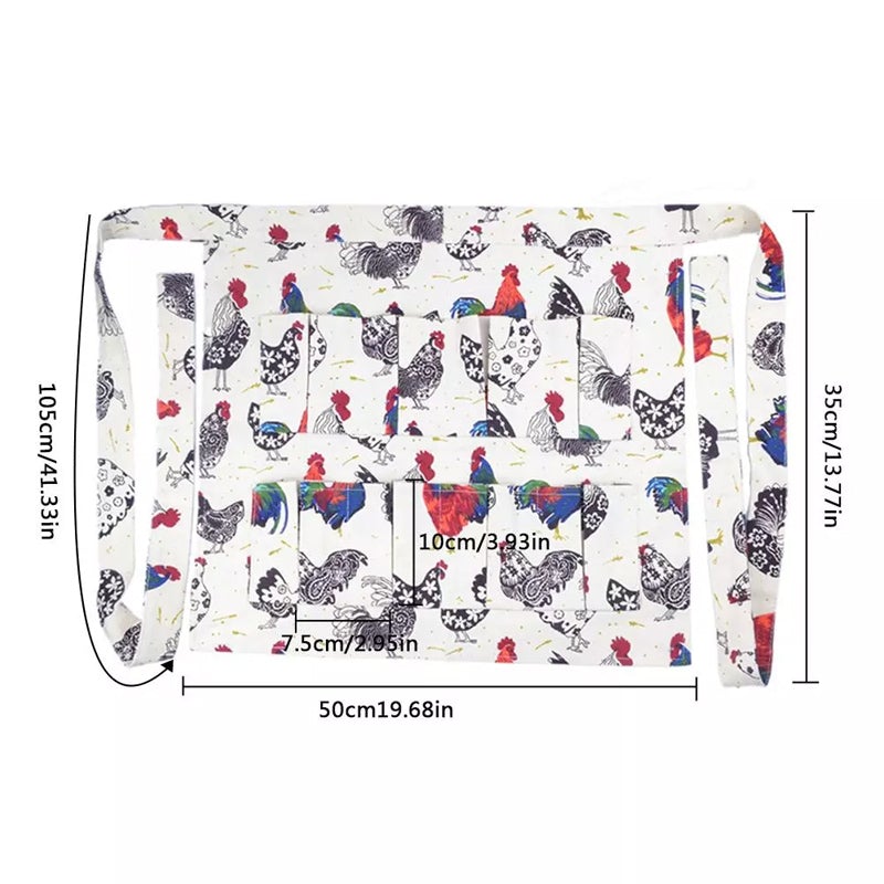 Multi-Pocket Eggs Harvest Working Aprons