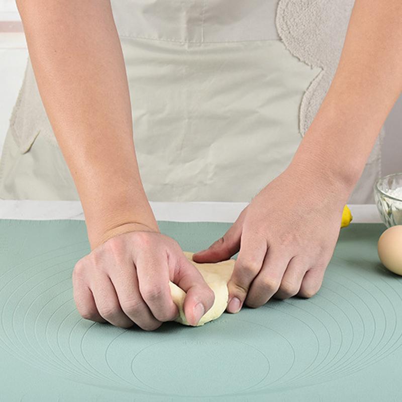 Extra Large Kitchen Tools Silicone Roll-Up Pastry Mat With Measurements