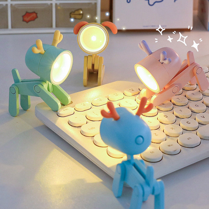 LED Cute Pet Night Light Decorative Ornament Gift Portable Mini Phone Holder Creative Led Desk Lamp