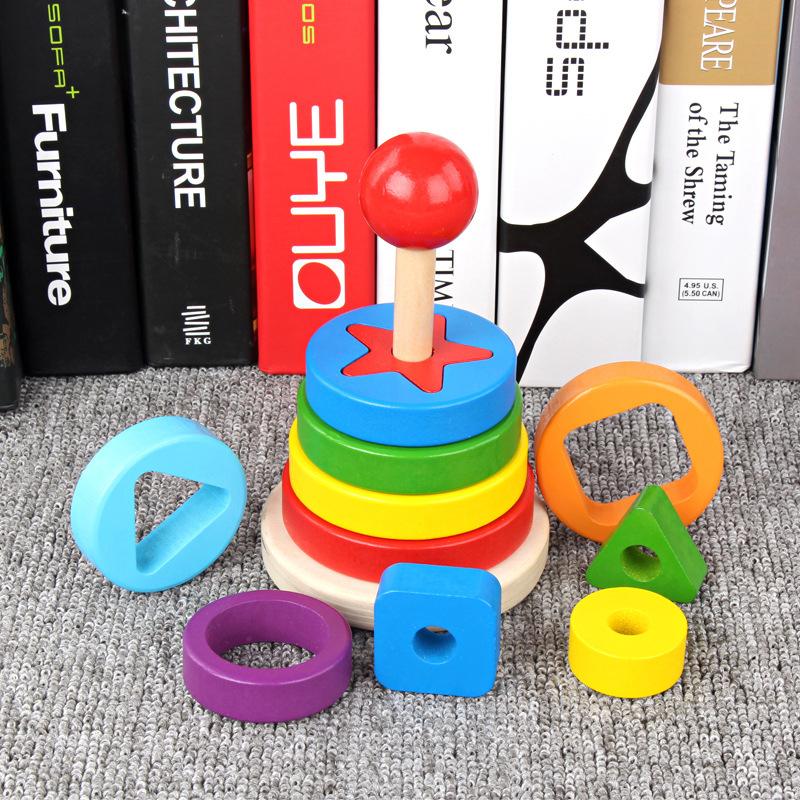 Educational Tower of Matching Building Blocks Toy | Christmas Gifts