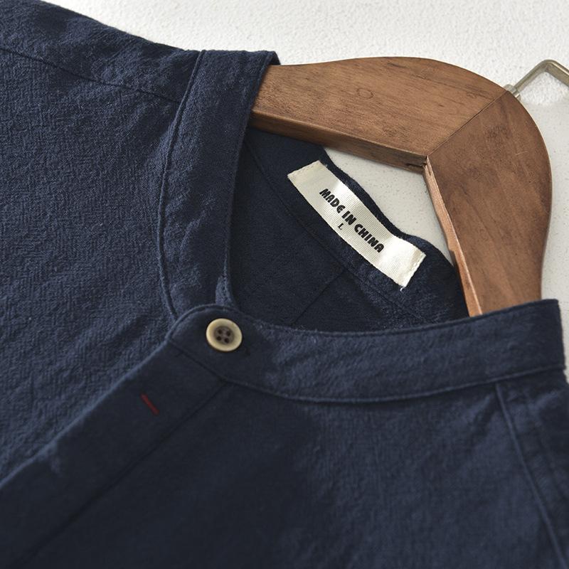 Provence Linen Solid Color Shirt for Men