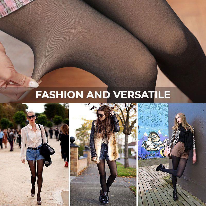 Winter Warm Pantyhose Leggings Women Fleece Lined Tights